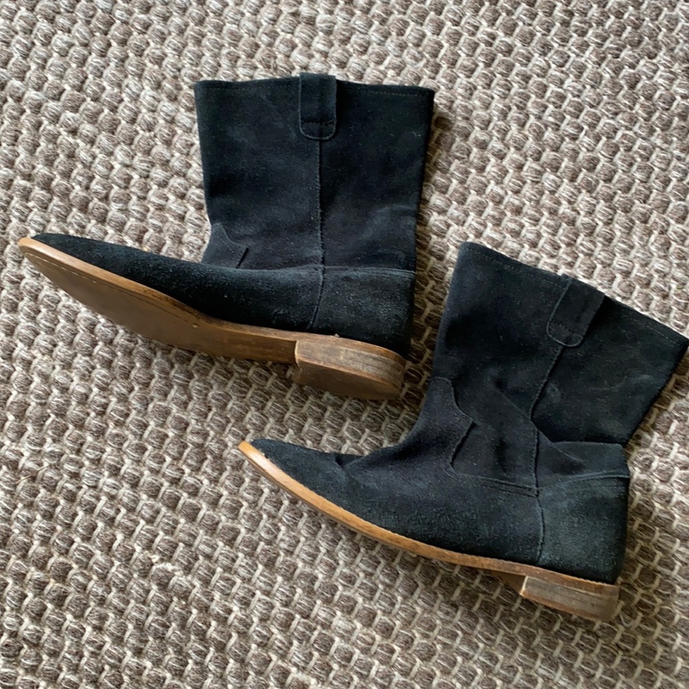 Jeffrey Campbell navy boot